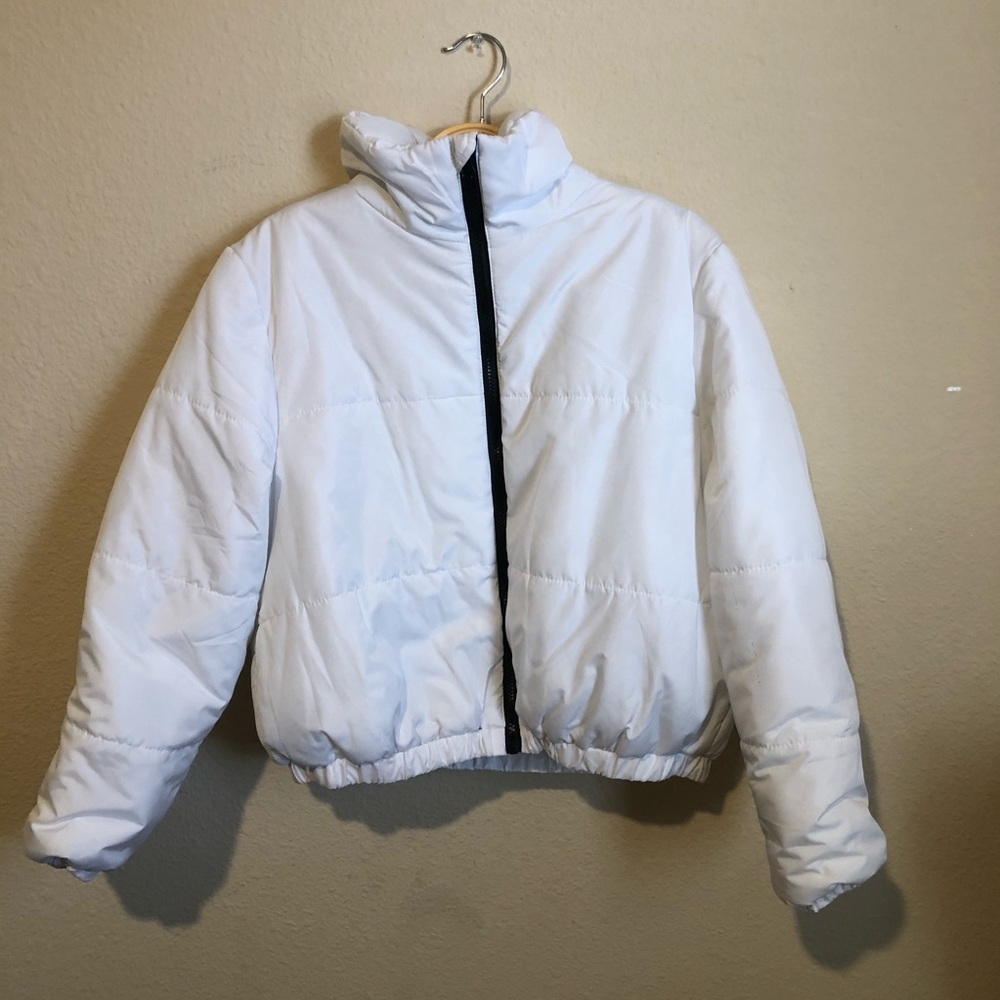 Wild Fable White Puffer Jacket